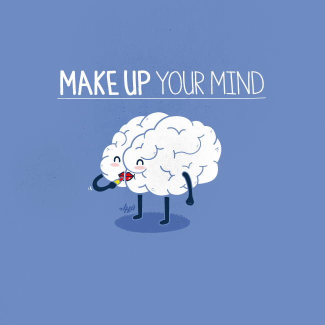 brain put on lipstick